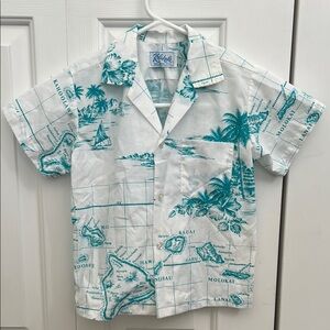 Vintage Kolekole Youth Hawaiian Map Shirt